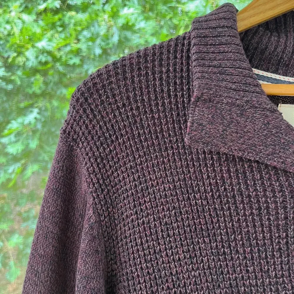 Weatherproof Vintage Men's Brown Henley Neck Pullover Sweater Size M. NEW